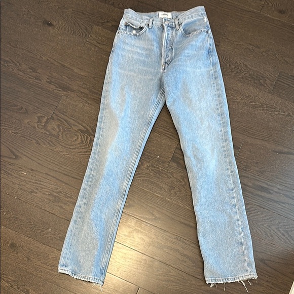 Agolde Denim - Agolde light wash straight leg jeans size 24